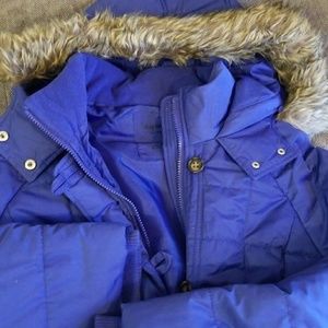 AEROPOSTALE Puffer Jacket with Fur Hood